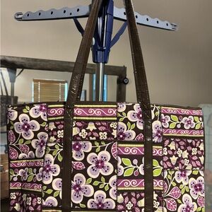 Vera Bradley Purple and Brown Floral Tote